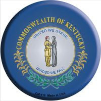 Kentucky State Flag Novelty Circle Coaster Set of 4