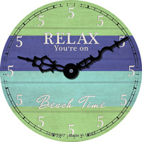 Youre On Beach Time Novelty Circle Coaster Set of 4