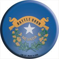 Nevada State Flag Novelty Metal Mini Circle Magnet CM-127