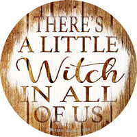 Witch In All Of Us Novelty Circle Coaster Set of 4