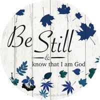 Be Still I Am God Novelty Circle Coaster Set of 4