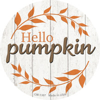 Hello Pumpkin Novelty Circle Coaster Set of 4