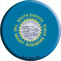 South Dakota State Flag Novelty Metal Mini Circle Magnet CM-140