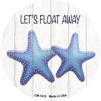 Lets Float Away Novelty Circle Coaster Set of 4