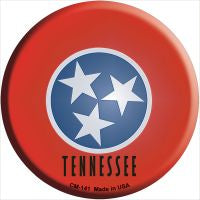 Tennessee State Flag Novelty Metal Mini Circle Magnet CM-141