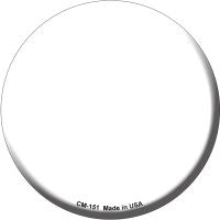 White Novelty Metal Mini Circle Magnet CM-151