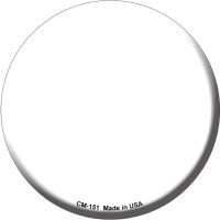 White Novelty Circle Coaster Set of 4