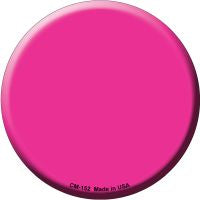 Pink Novelty Metal Mini Circle Magnet CM-152