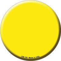 Yellow Novelty Metal Mini Circle Magnet CM-155
