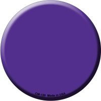 Purple Novelty Metal Mini Circle Magnet CM-159