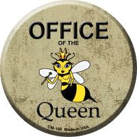 Office of the Queen Novelty Metal Mini Circle Magnet CM-166