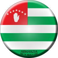 Abkhazia  Novelty Metal Mini Circle Magnet CM-178