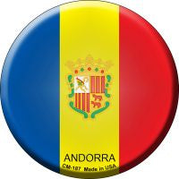 Andorra Country Novelty Circle Coaster Set of 4