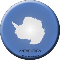 Antarctica Country Novelty Circle Coaster Set of 4