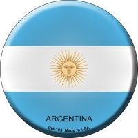 Argentina Novelty Metal Mini Circle Magnet CM-193