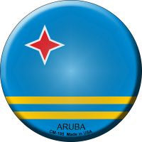 Aruba Novelty Metal Mini Circle Magnet CM-195