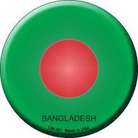 Bangladesh Country Novelty Circle Coaster Set of 4