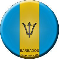 Barbados  Novelty Metal Mini Circle Magnet CM-202