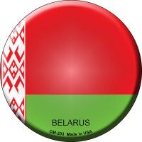 Belarus Country Novelty Circle Coaster Set of 4