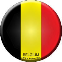 Belgium  Novelty Metal Mini Circle Magnet CM-205