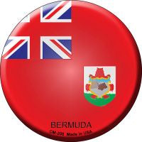 Bermuda  Novelty Metal Mini Circle Magnet CM-208