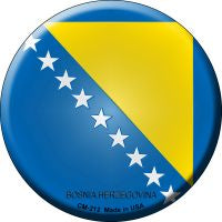 Bosnia Herzegovina  Novelty Metal Mini Circle Magnet CM-212