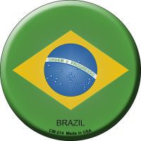 Brazil  Novelty Metal Mini Circle Magnet CM-214