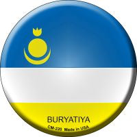 Buryatiya  Novelty Metal Mini Circle Magnet CM-220
