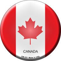 Canada  Novelty Metal Mini Circle Magnet CM-223