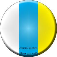 Canari Islands  Novelty Metal Mini Circle Magnet CM-224