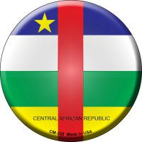 Central African Republic  Novelty Metal Mini Circle Magnet CM-228