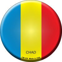 Chad  Novelty Metal Mini Circle Magnet CM-229