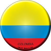 Colombia  Novelty Metal Mini Circle Magnet CM-237