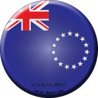 Cook Islands  Novelty Metal Mini Circle Magnet CM-241