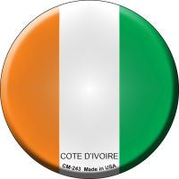 Cote D'ivoire  Novelty Metal Mini Circle Magnet CM-243