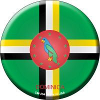 Dominica  Novelty Metal Mini Circle Magnet CM-254
