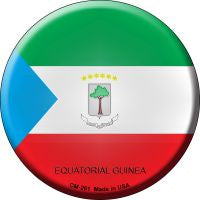 Equatorial Guinea Country Novelty Circle Coaster Set of 4