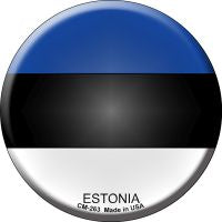 Estonia  Novelty Metal Mini Circle Magnet CM-263