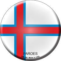 Faroes  Novelty Metal Mini Circle Magnet CM-266