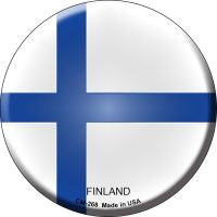 Finland  Novelty Metal Mini Circle Magnet CM-268