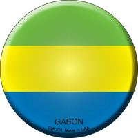 Gabon  Novelty Metal Mini Circle Magnet CM-273