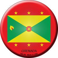 Grenada  Novelty Metal Mini Circle Magnet CM-283