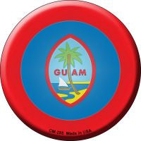 Guam  Novelty Metal Mini Circle Magnet CM-285