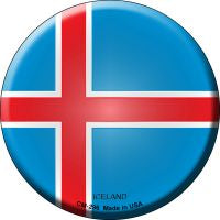 Iceland  Novelty Metal Mini Circle Magnet CM-296