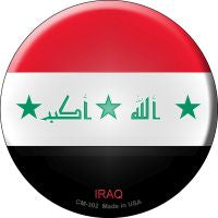 Iraq  Novelty Metal Mini Circle Magnet CM-302