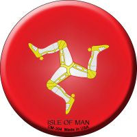 Isle Of Man  Novelty Metal Mini Circle Magnet CM-304