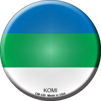 Komi Country Novelty Circle Coaster Set of 4