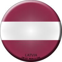 Latvia  Novelty Metal Mini Circle Magnet CM-327