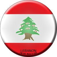 Lebanon  Novelty Metal Mini Circle Magnet CM-328