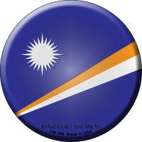 Marshall Islands  Novelty Metal Mini Circle Magnet CM-346